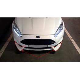 Накладки на передний бампер на Ford Fiesta MK7 VII ST рестайл